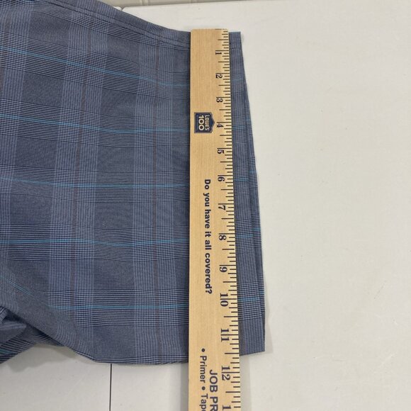 Tommy Bahama Men 36 Blue Plaid Chino Shorts - Picture 8 of 8